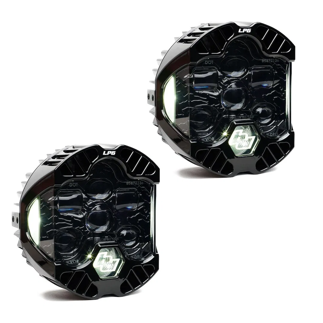 18-7801 – BAJA DESIGN Headlight Assembly, LED Bulb Projector Beam With Clear Daytime Running Light Clear 6 LED Bulbs ...